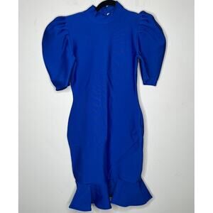 NWT Tiffany Houghton Blue TH Dress Body-Con SIZE LARGE